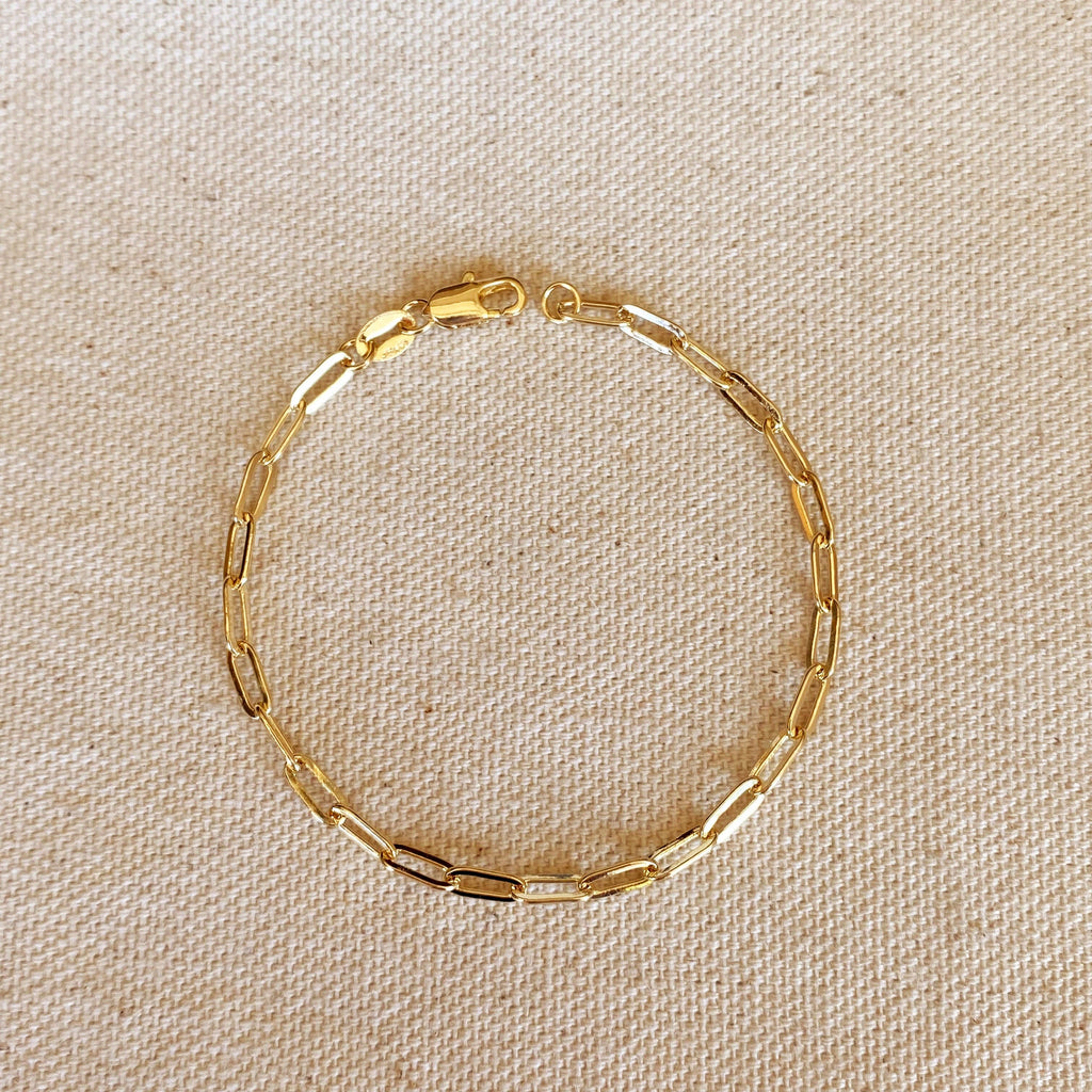 Short Link Paperclip Bracelet