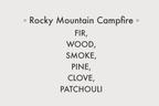 Rocky Mountain Campfire - 8 oz Soy Candle