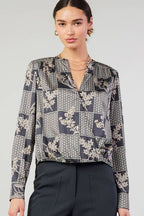 Floral Print Surplus Top