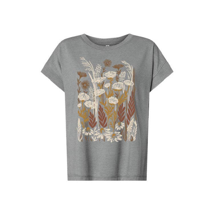 Wild Field Ladies Tee - Washed Grey