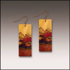 Desert Mountains Fine Art Banner Handmade Earrings