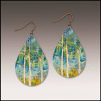 Springtime Aspen Petal Drop Handmade Earrings