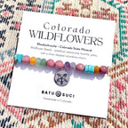 Colorado Wildflowers Bracelet  |  Souvenir Gemstone Bracelet
