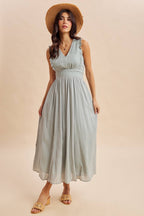 EYELET LACE MAXI DRESS