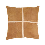 Distinctive Patchwork Leather Pillow