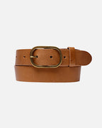Marin Statement Buckle Leather Belt