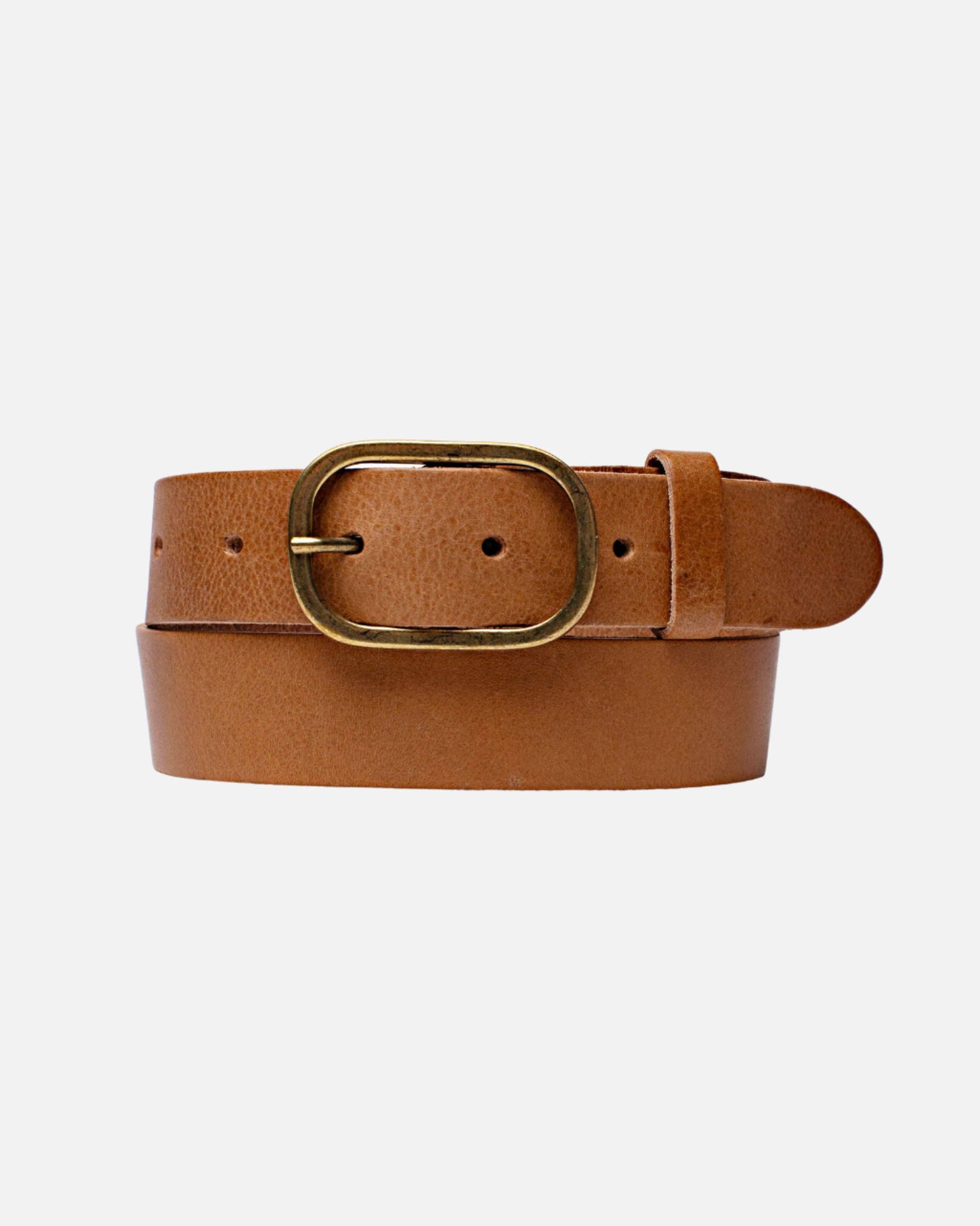 Marin Statement Buckle Leather Belt