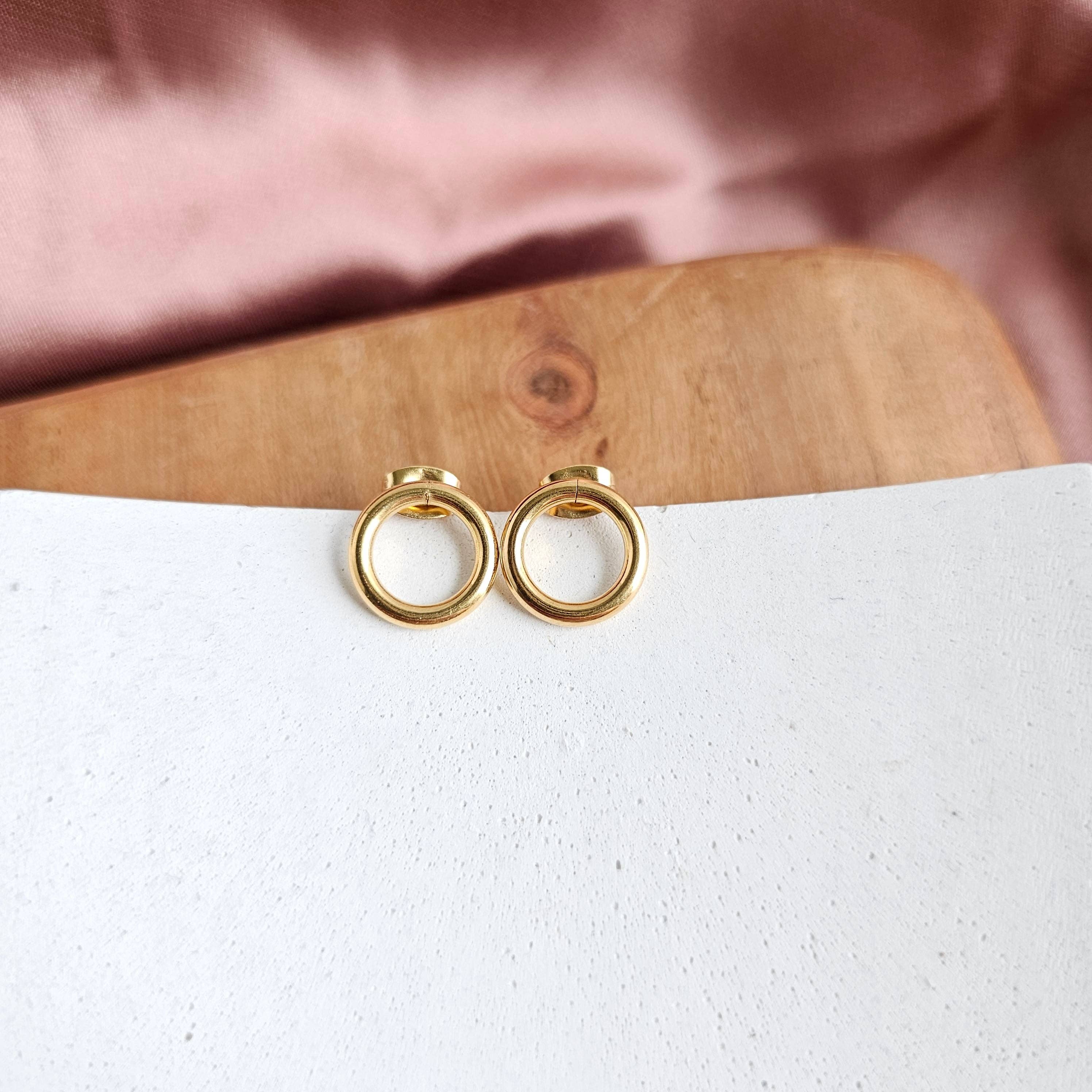 Small Luxe Gold Oriana Studs