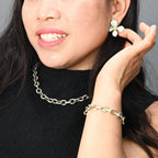 Hope in Bloom Flower Earrings - Mint