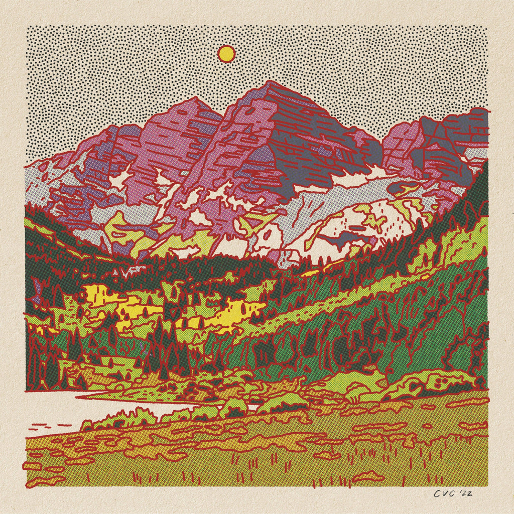 The Maroon Bells Art Print