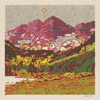 The Maroon Bells Art Print