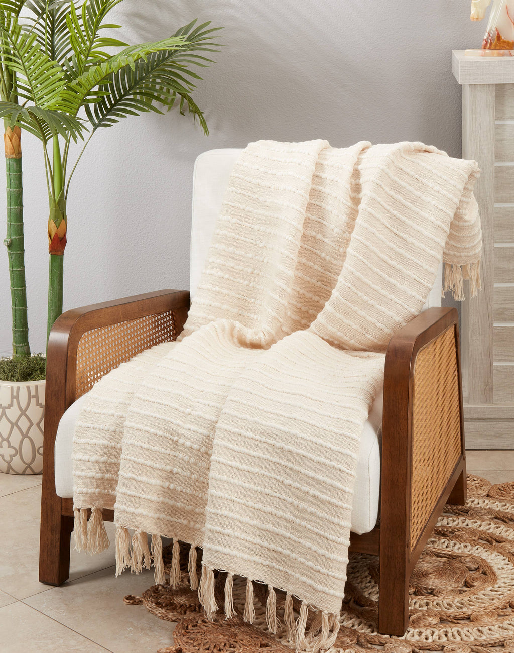 Chunky Stripe Throw Blanket