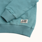 Kid's Organic Pullover - Teal - Tiny Adventurer