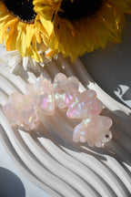 Heart Acetate Hair Claw in Star Dust