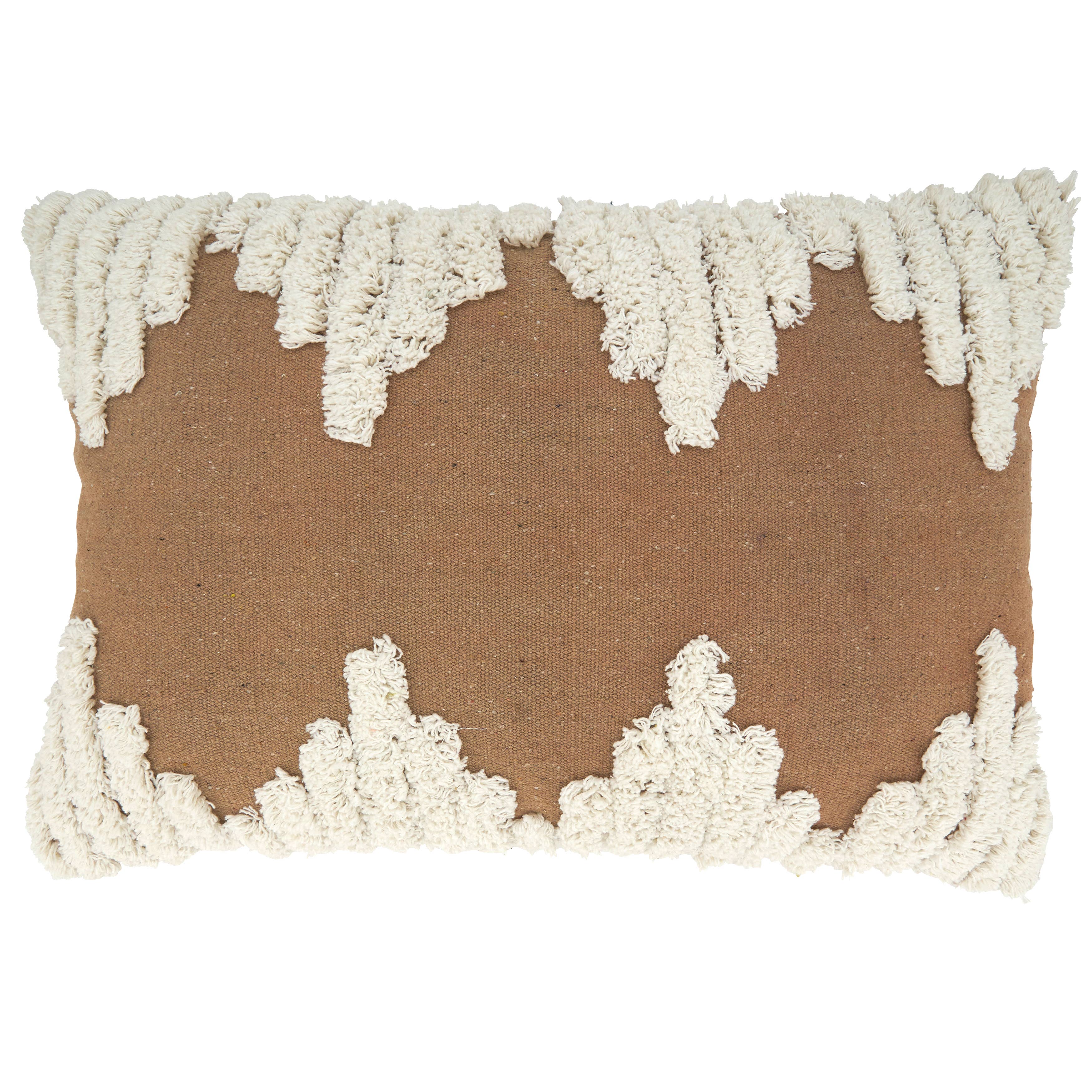 Throw Pillow With Tufted Design