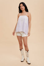 Embroidered Cami