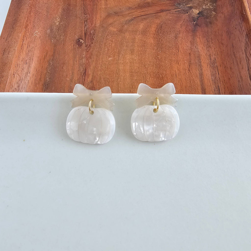 Bow Pumpkin Patch Earrings