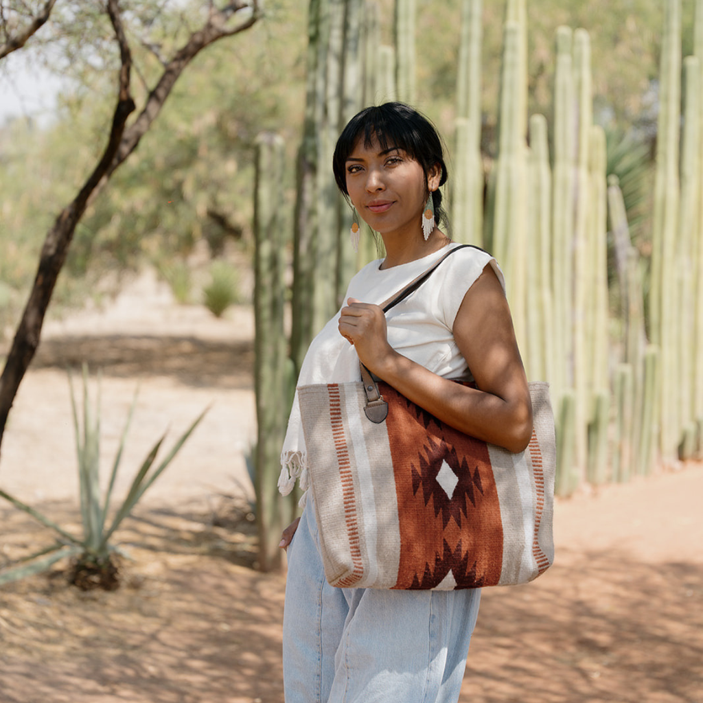 Adobe Rosa Zapotec Wool Tote