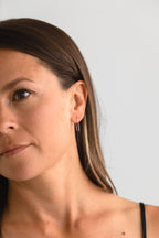 Tiny Staple Earrings | Gold Fill