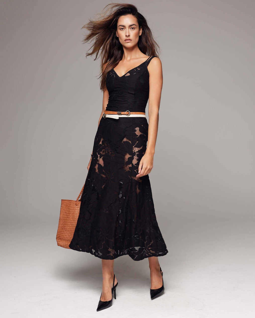 Alie Skinny Leather Belt