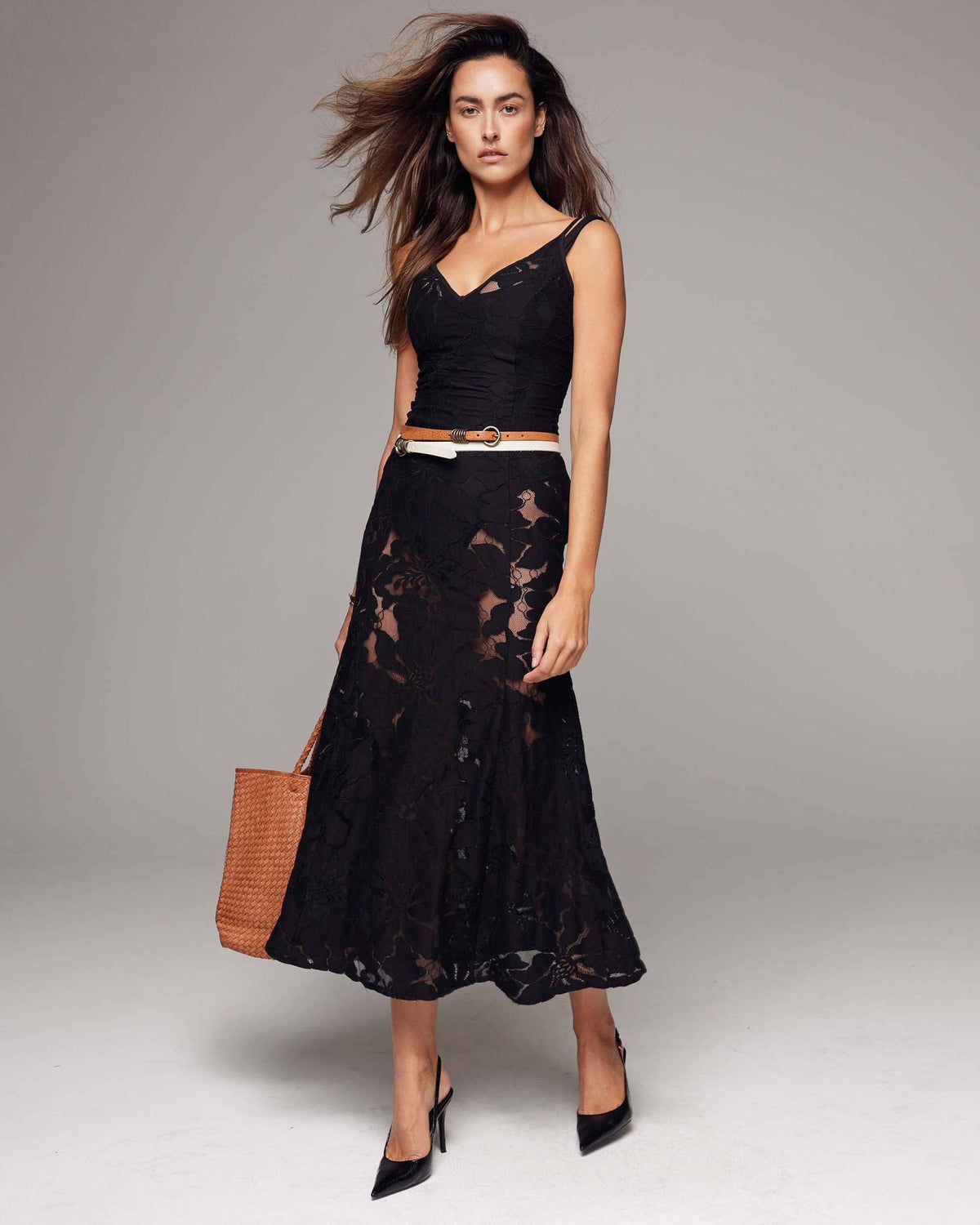 Alie Skinny Leather Belt