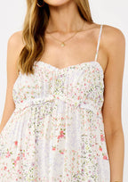 Smocked Spaghetti Strap Tiered Ruffle Maxi Dress