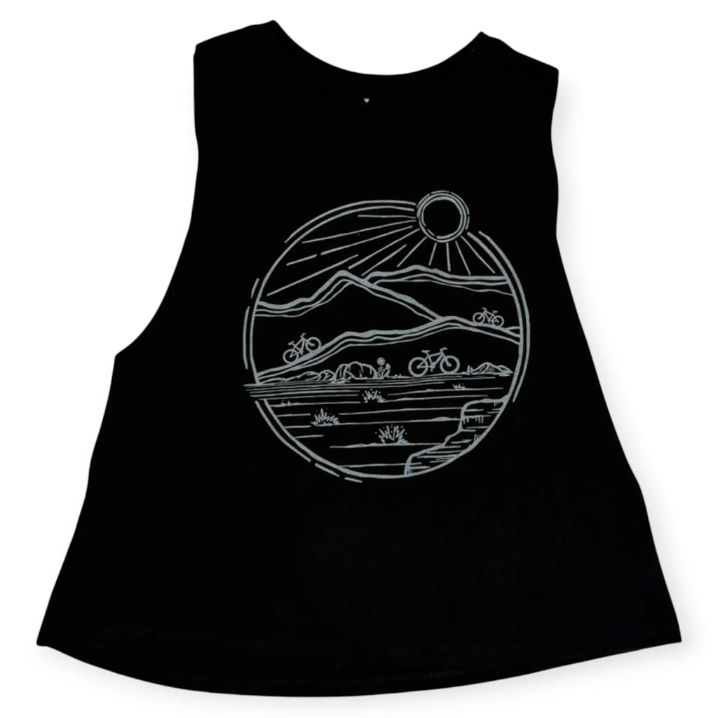 Westslope Crop Tank - Heather Sunset