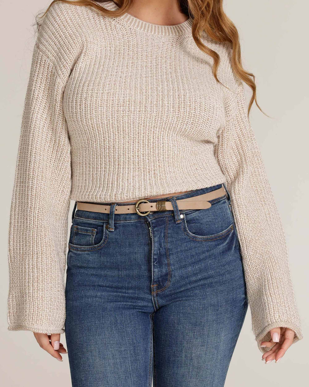 Alie Skinny Leather Belt