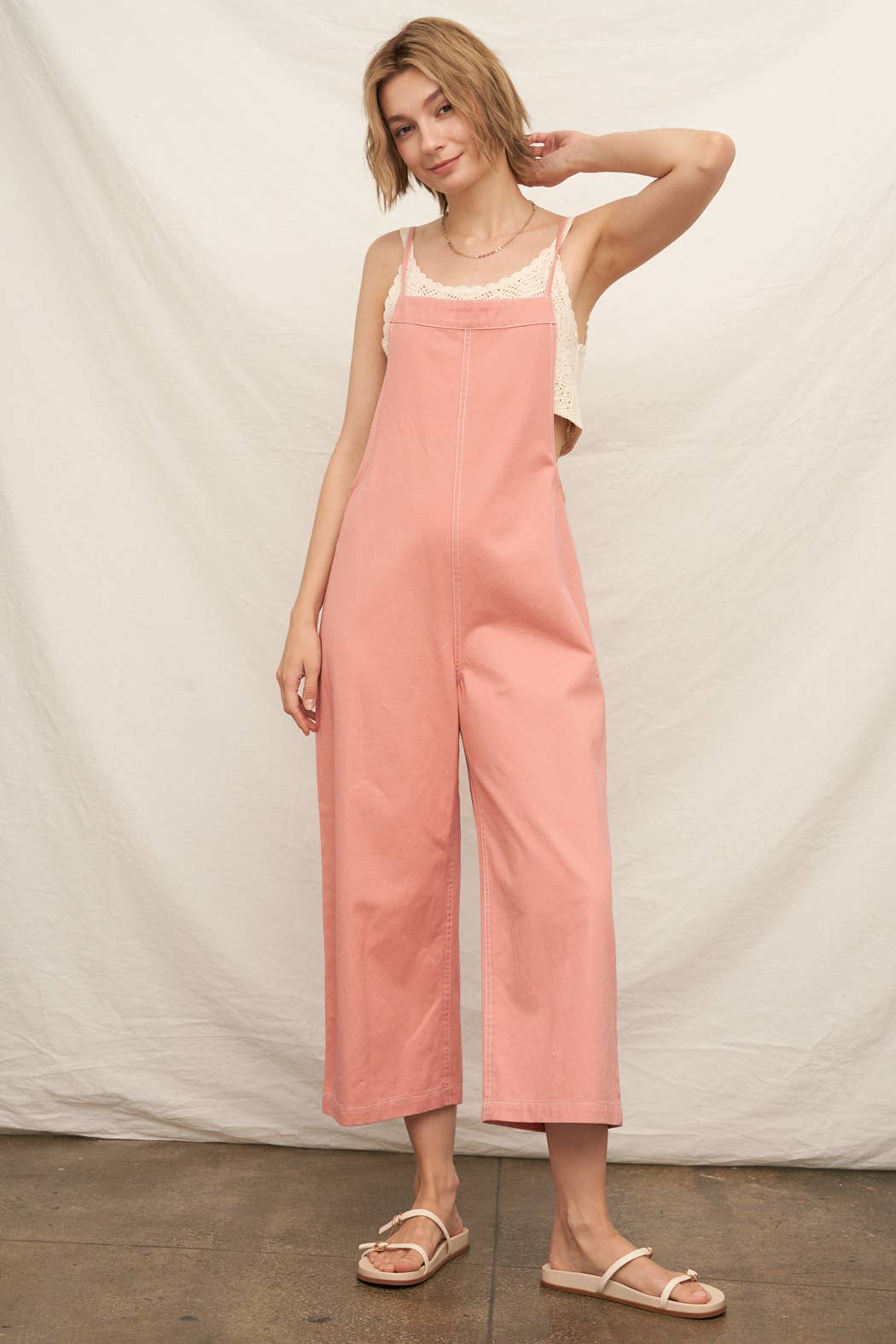 Spaghetti Strap Denim Jumpsuit