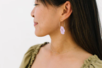 Floral Hoop Earrings