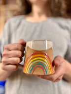 Handmade Ceramic Rainbow Mug