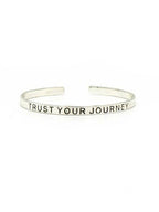 Trust Your Journey Cuff - Silver