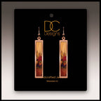 Desert Mountains Fine Art Copper Showcase Rectangle Earrings