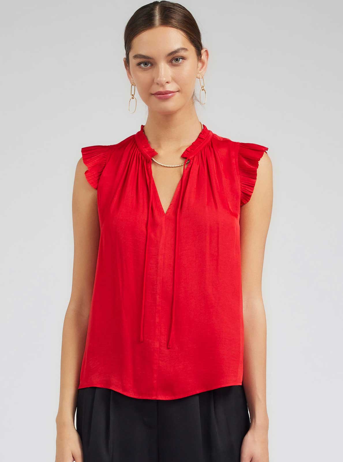Margot Pleated Sleeve Blouse