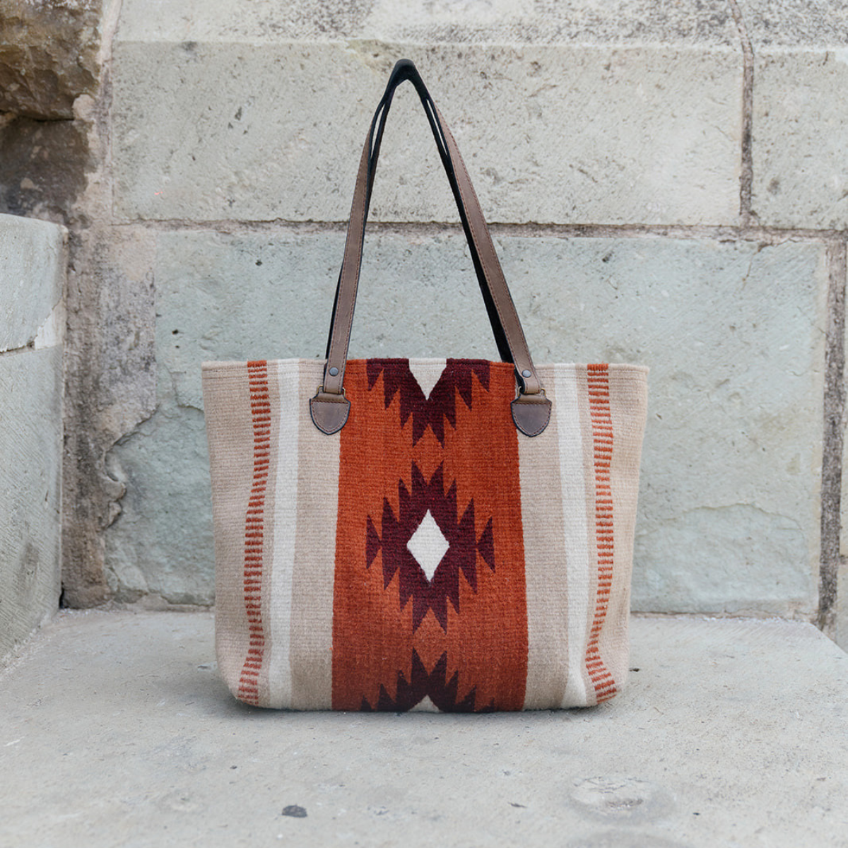 Adobe Rosa Zapotec Wool Tote