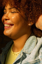 Full Moonstone Stud Earrings