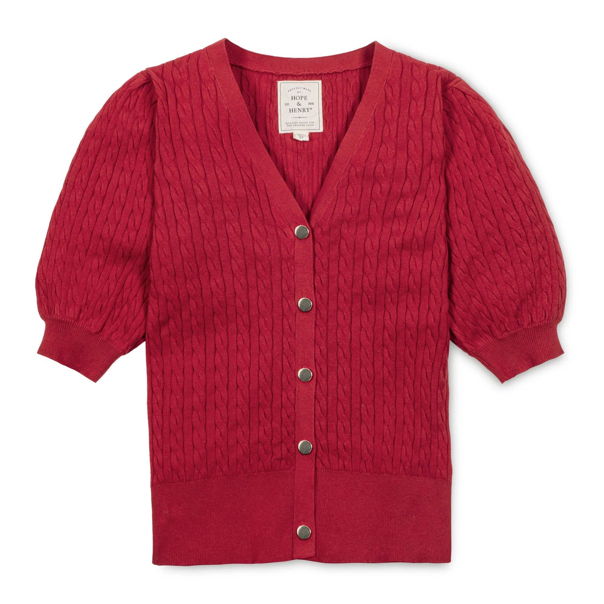Organic Puff Sleeve Sweater