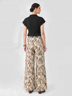 Leopard Tiered Wide Leg Palazzo Pants