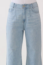 Rosa Light Weight A-Line Darted Jeans