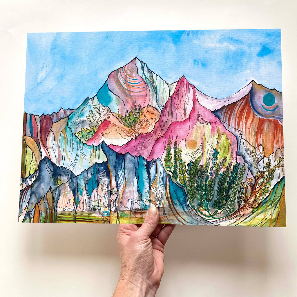 Mountain Art 12x16 print: In Between