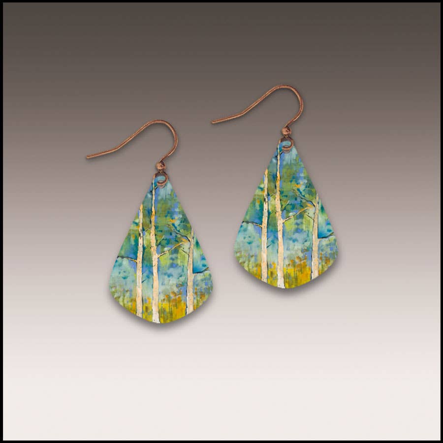 Springtime Aspen Short Drop Handmade Earrings