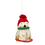 Sledding Owl Ornament