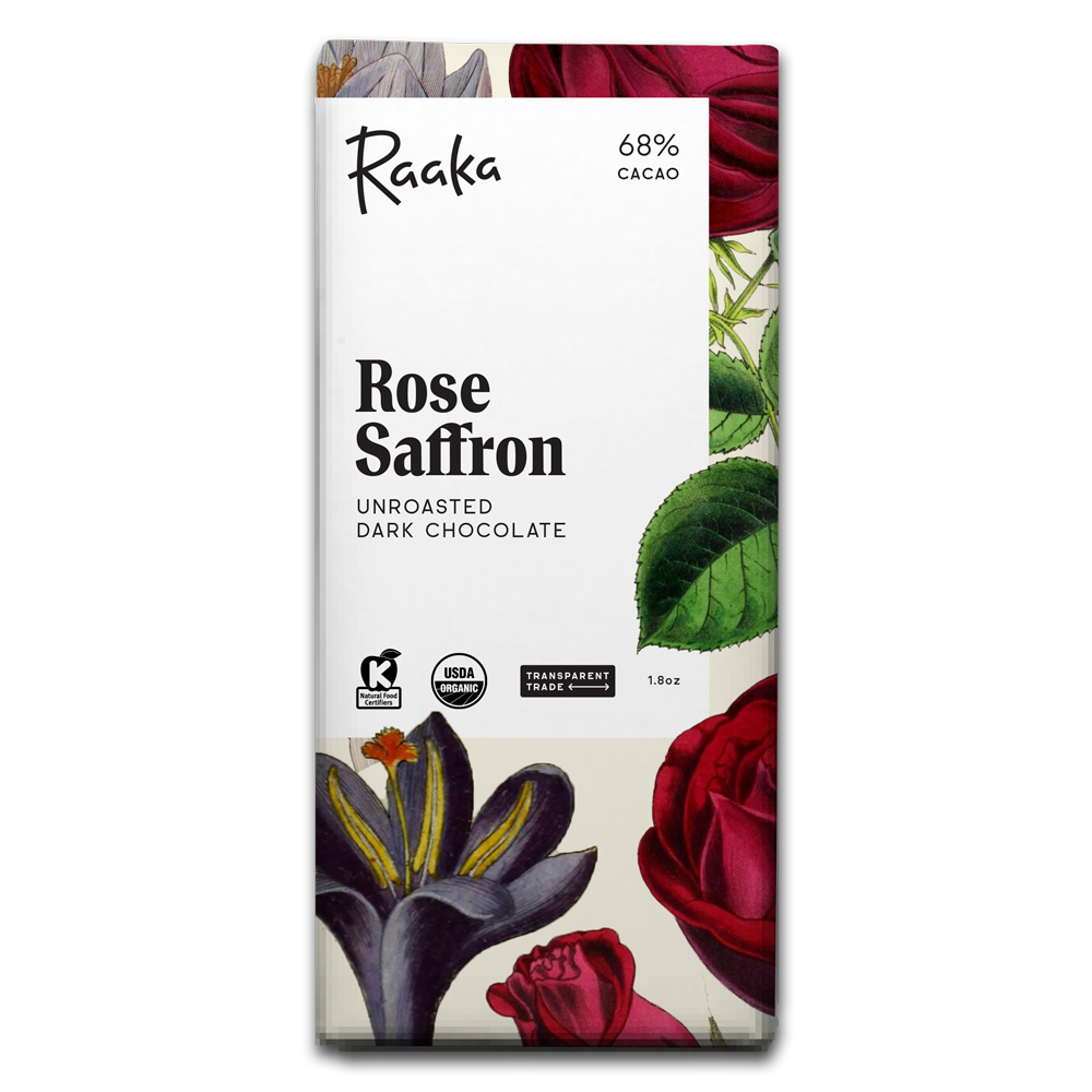 Rose Saffron Chocolate Bar - Spring Limited Edition
