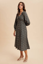 Floral Button Down Maxi Dress