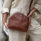 Halfmoon Crossbody - Vintage Brown