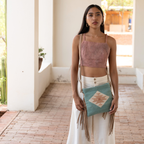 Flor de Cielo Fringe Crossbody