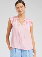 Margot Pleated Sleeve Blouse