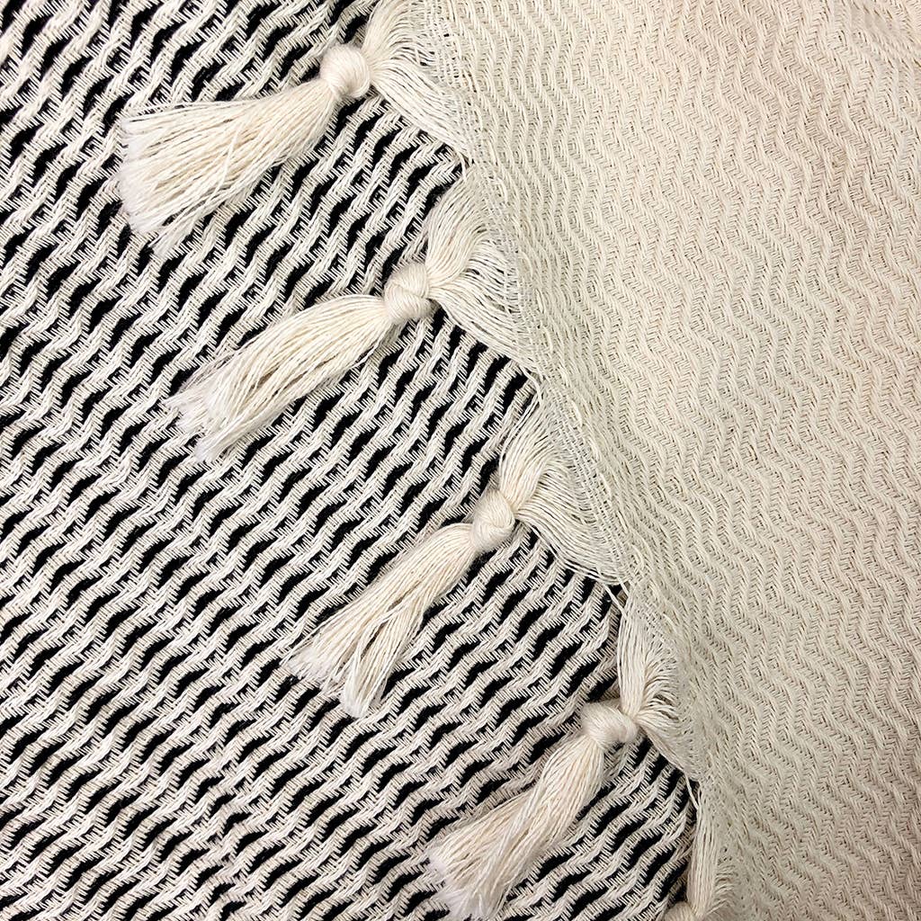 Plush Wavy Turkish Throw Blanket