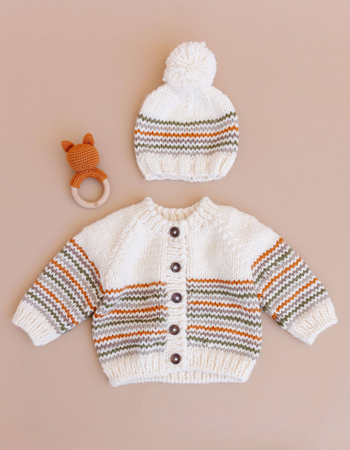 Woodland Stripe Cardigan Baby Kid Back to School Fall Winter