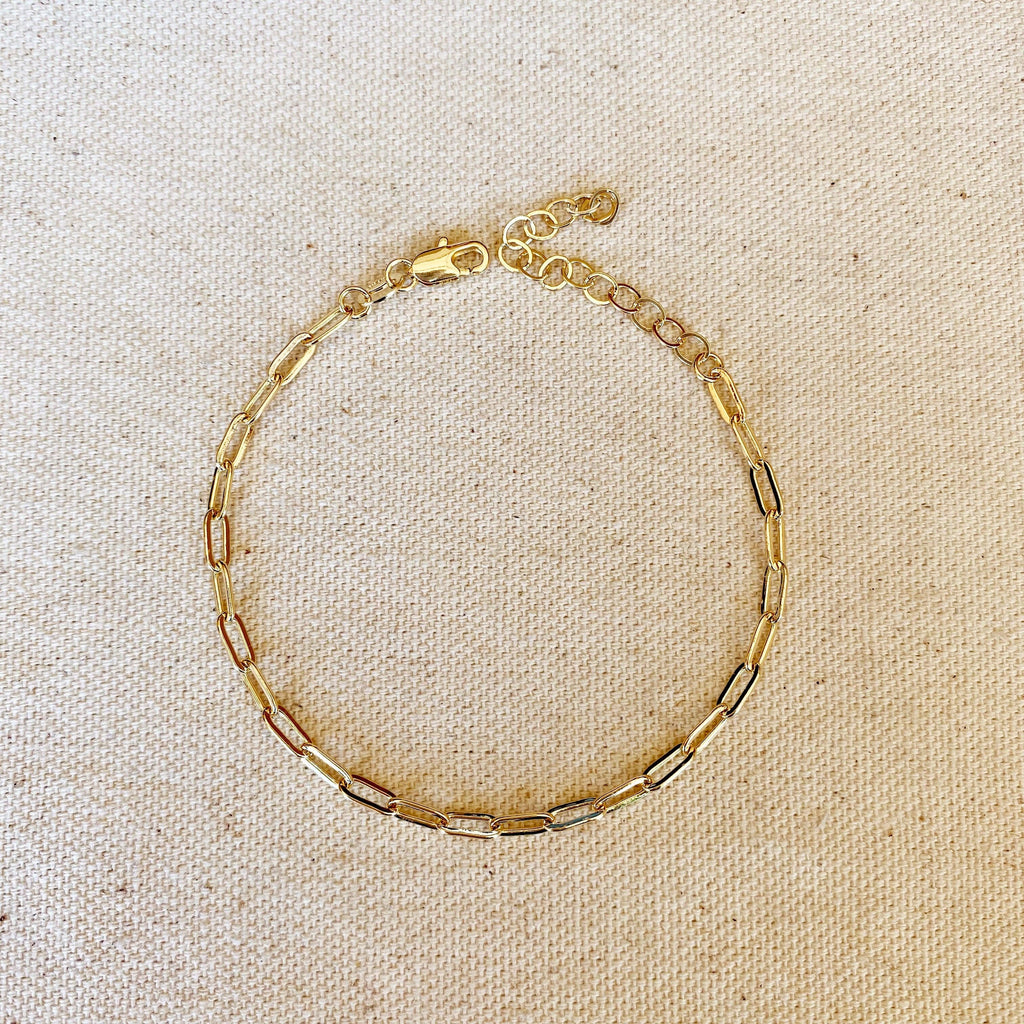 Short Link Paperclip Bracelet